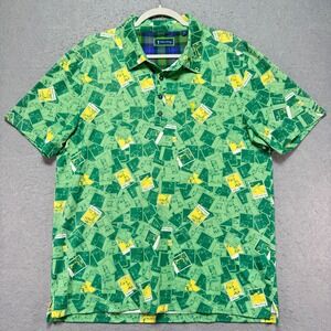 William Murray Golf Green Photo Print Short Sleeve Polo Shirt Men's Large